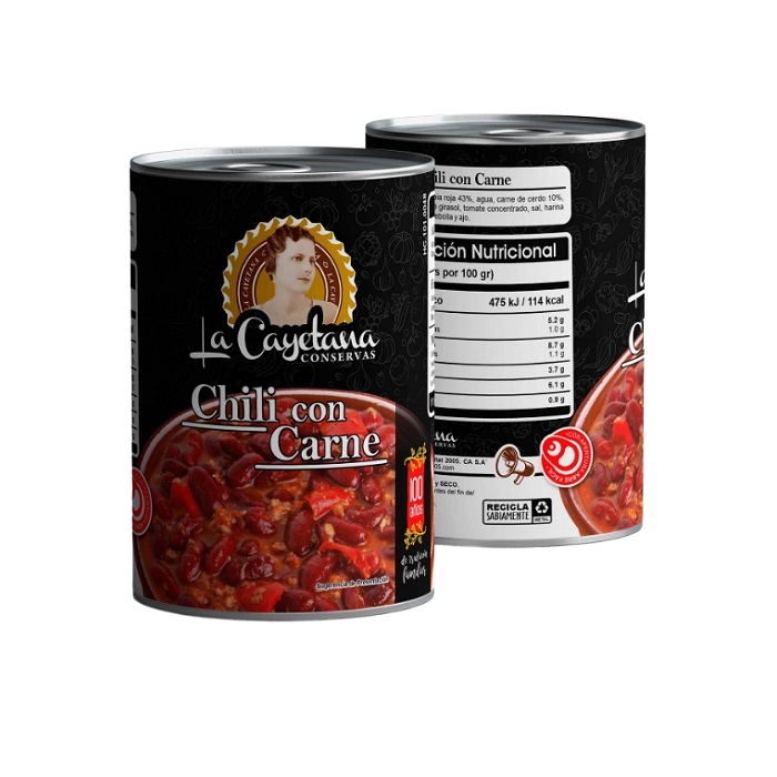 Chili con Carne (415 gr) LA CAYETANA