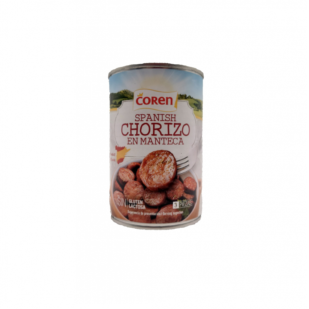 Chorizo español en manteca Coren (400 g / 14.12 oz)