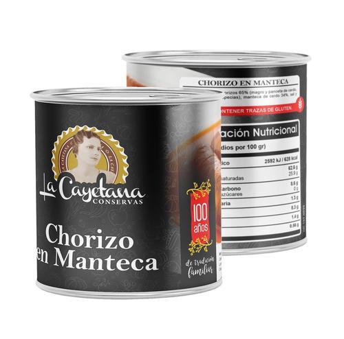 Chorizos en Manteca (640 gr) LA CAYETANA