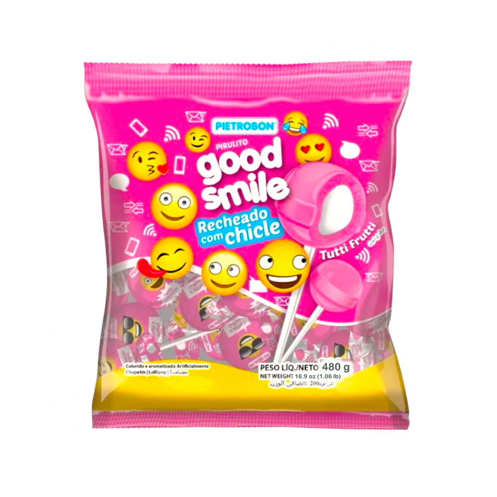 Chupa chups rellenos sabor a tutti frutti Good Smile (480 g / 1.06 lb)
