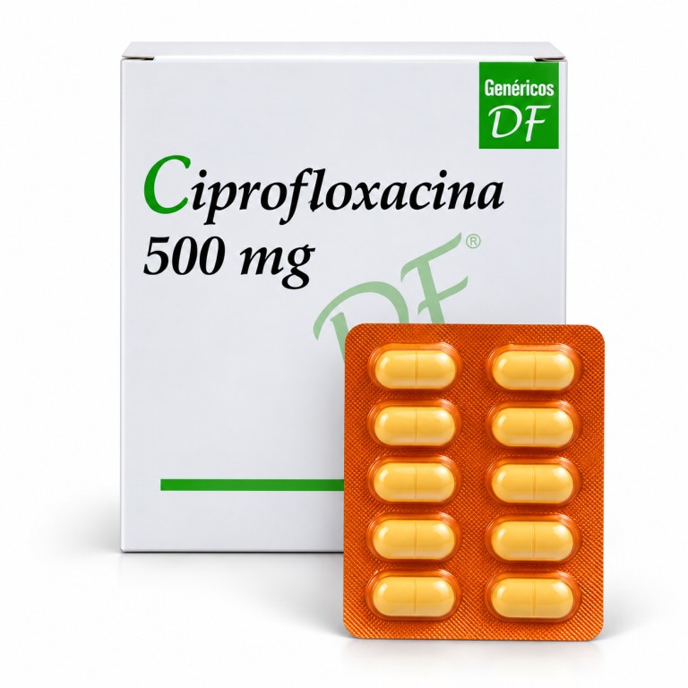 Ciprofloxacina (500mg x 10capletas) DF