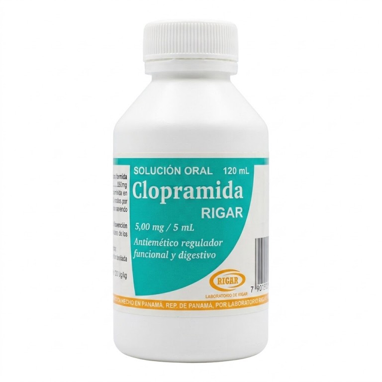 Clopramida Solución Oral (5mg/ 5ml) Frasco x 120ml RIGAR
