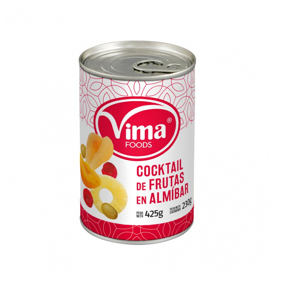 Cocktail de frutas en almíbar Vima Foods (425 g / 15 oz)