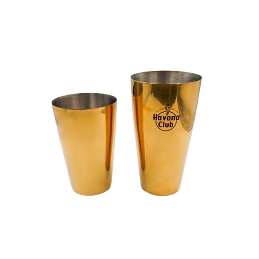 Coctelera Boston dorada Havana Club
