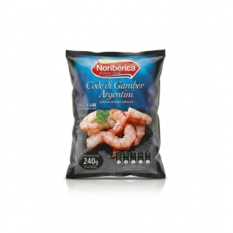 Colas de Gambón Peladas y Desvenadas (240g) NORIBERICA