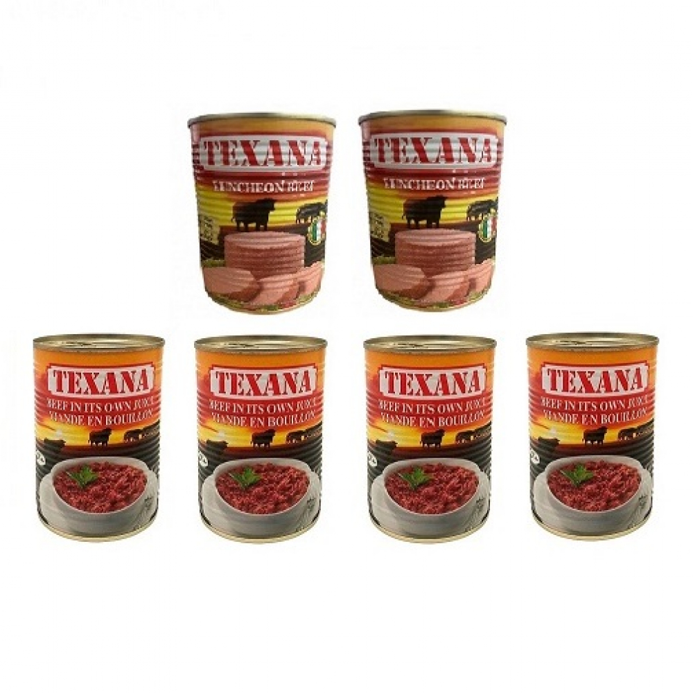 Combo Carne de res tipo spam Texana + Carne de res en su propio jugo Texana