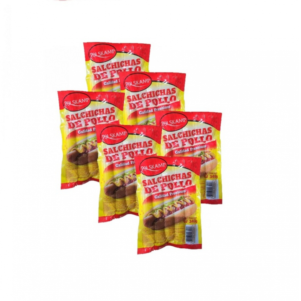 Combo salchichas de pollo Polskamp (6 x 340 g / 12 oz)
