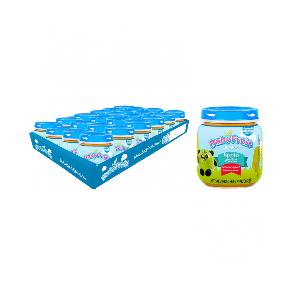 Compota de manzana Baby Fruit (24 x 113 g / 3.98 oz)
