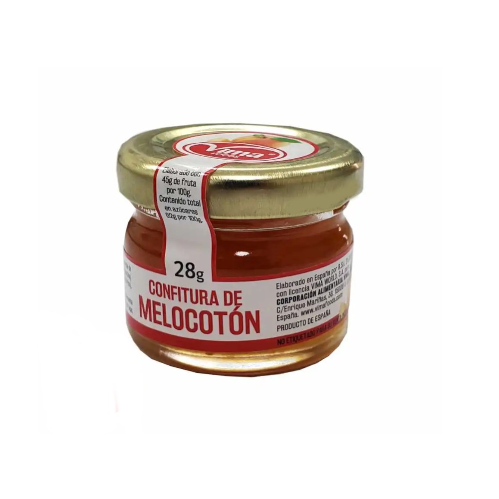 Confitura de melocotón minidosis Vima Foods (28 g)