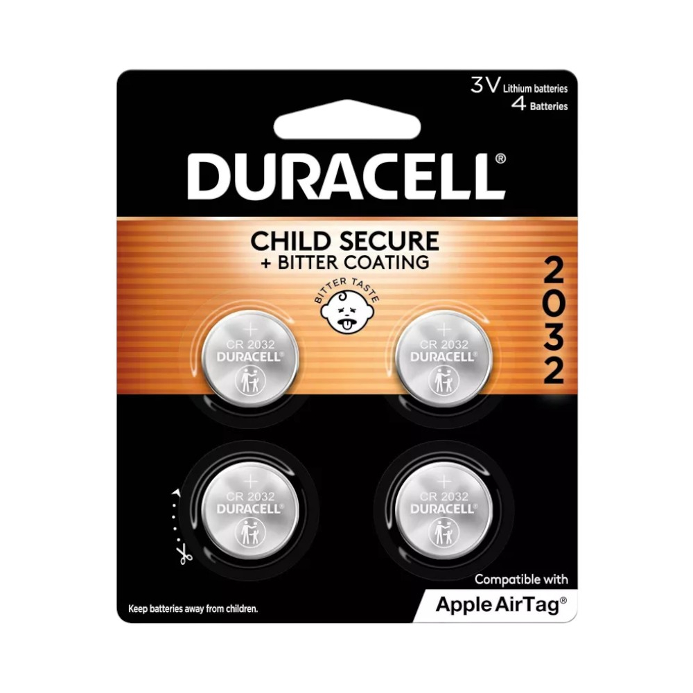 Conjunto de 4 baterías de litio 3 V #2032 Duracell