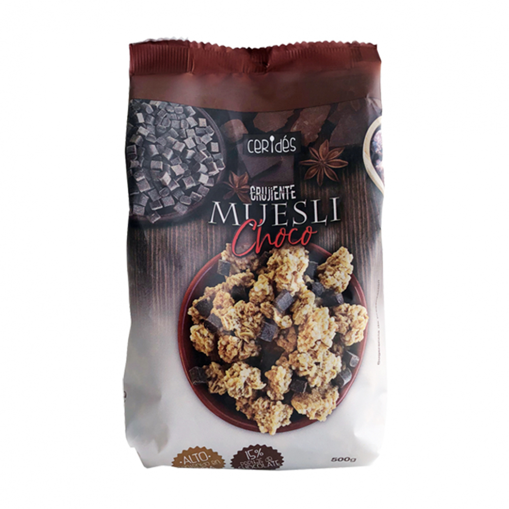 Copos crujientes de cereales con chocolate Ceridés (500 g / 1.10 lb)