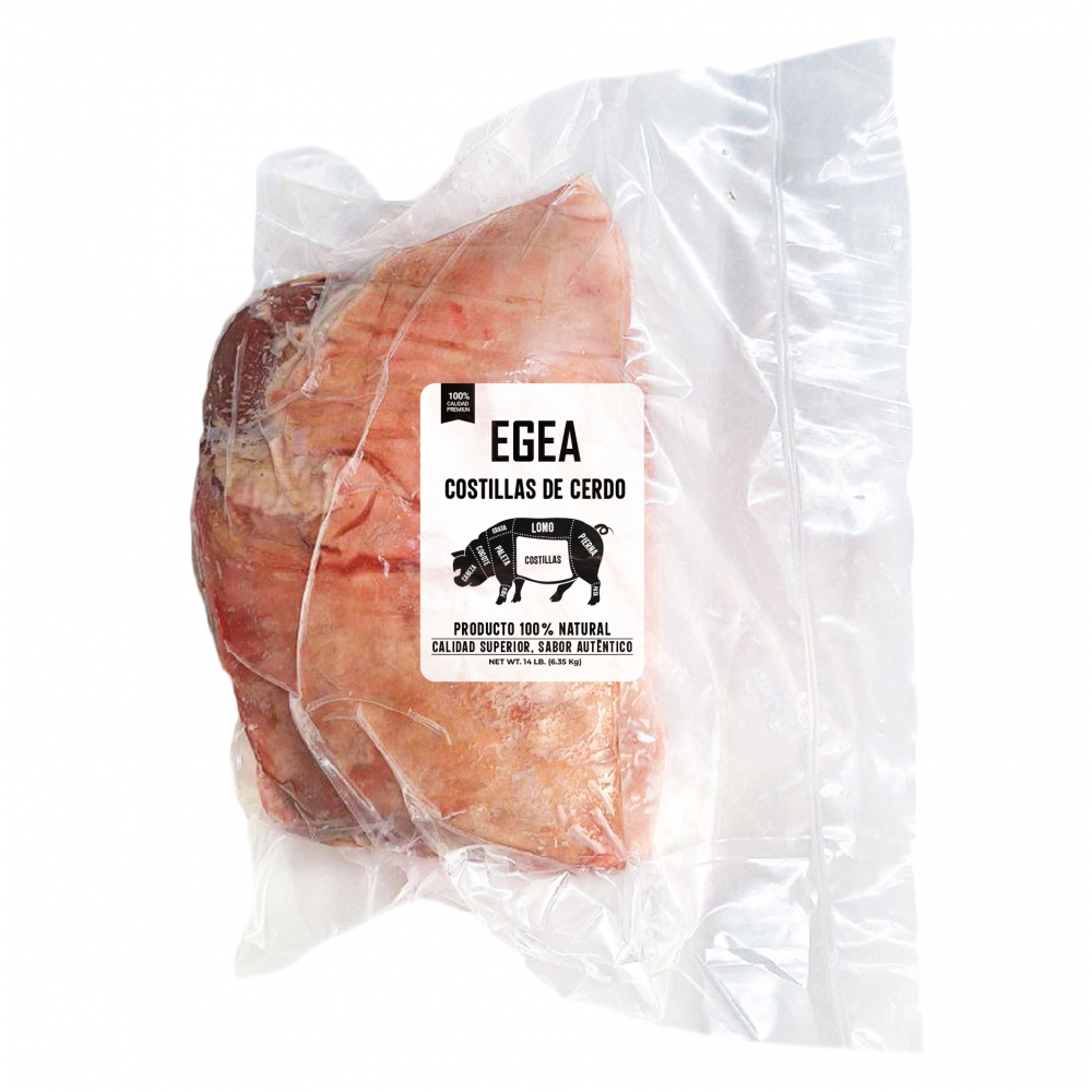 Costilla de cerdo (6.35 kg / 14 lb)