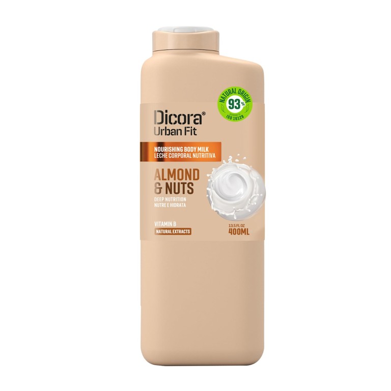 Crema Hidratante Body Milk Almendras-Nueces con Vitamina B (400ml) DICORA UF