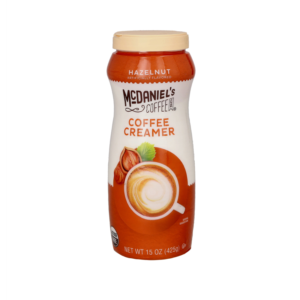 Crema para café sabor avellana McDaniel's Coffee (425 g / 15 oz)