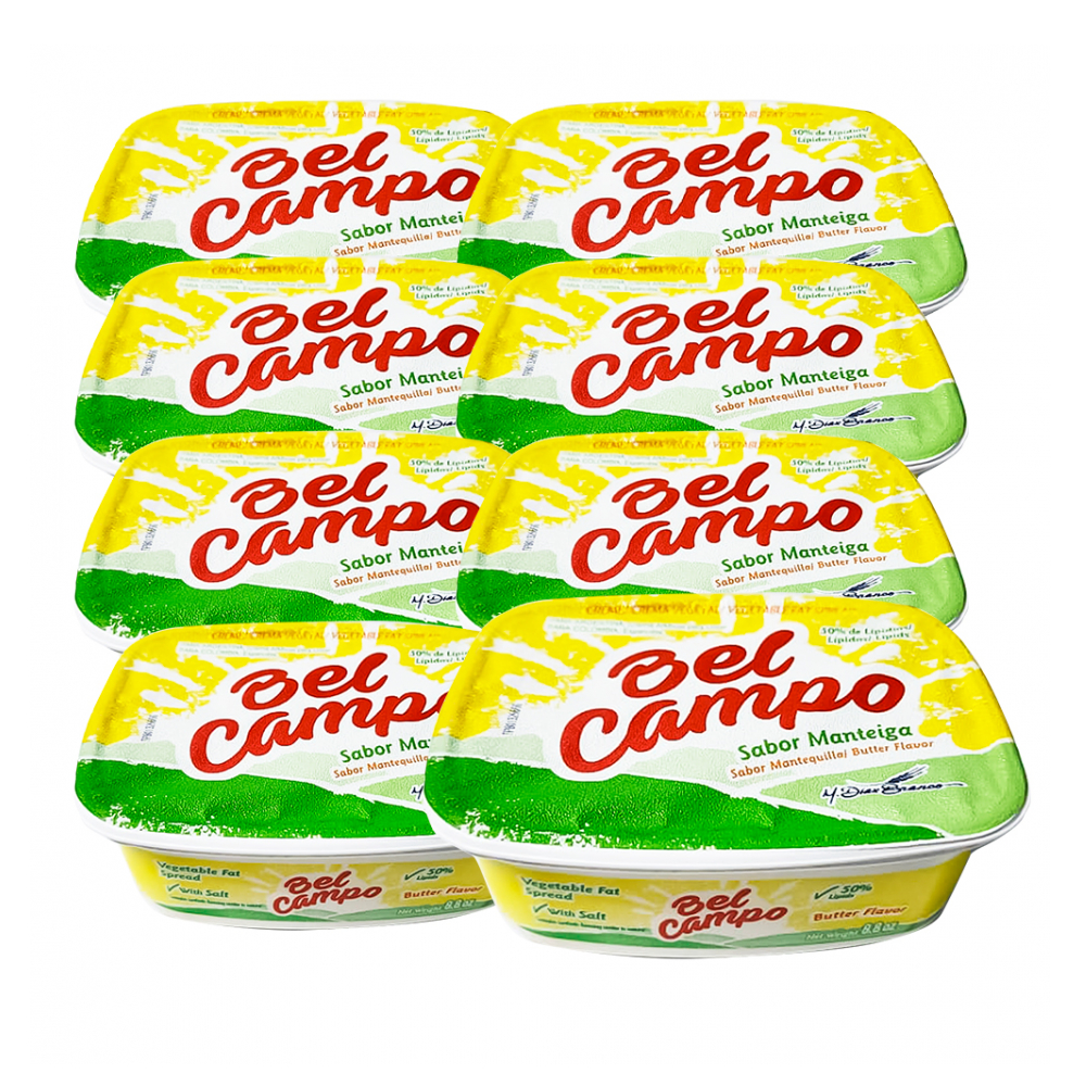 Crema vegetal con sabor a mantequilla Bel Campo(8 x 250 g / 8.81 oz)