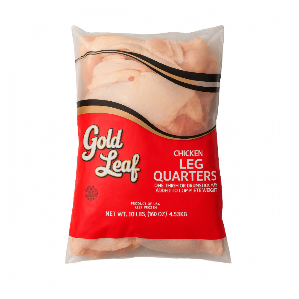 Cuartos traseros de pollo Gold Leaf (4.53 kg / 10 lb)