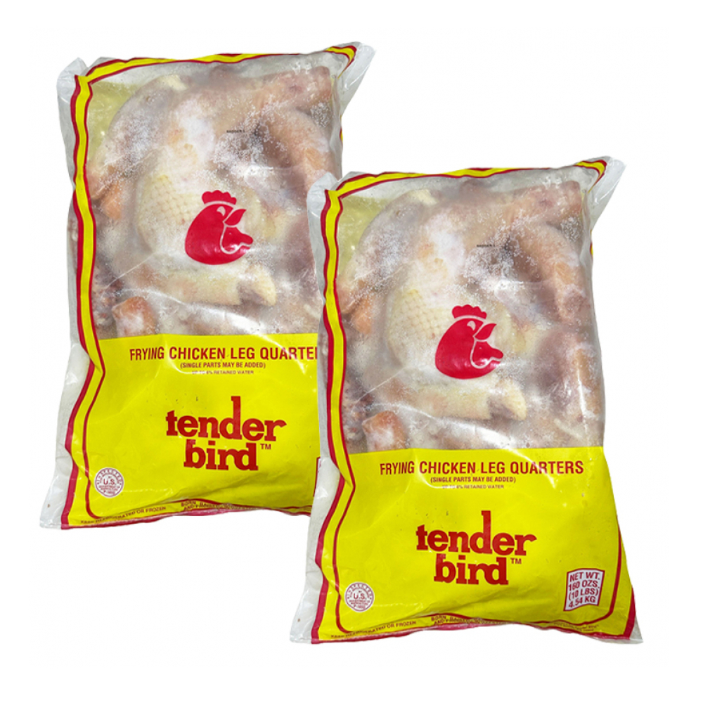 Cuartos traseros de pollo Tender Bird (2 x 4.54 kg / 10 lb)