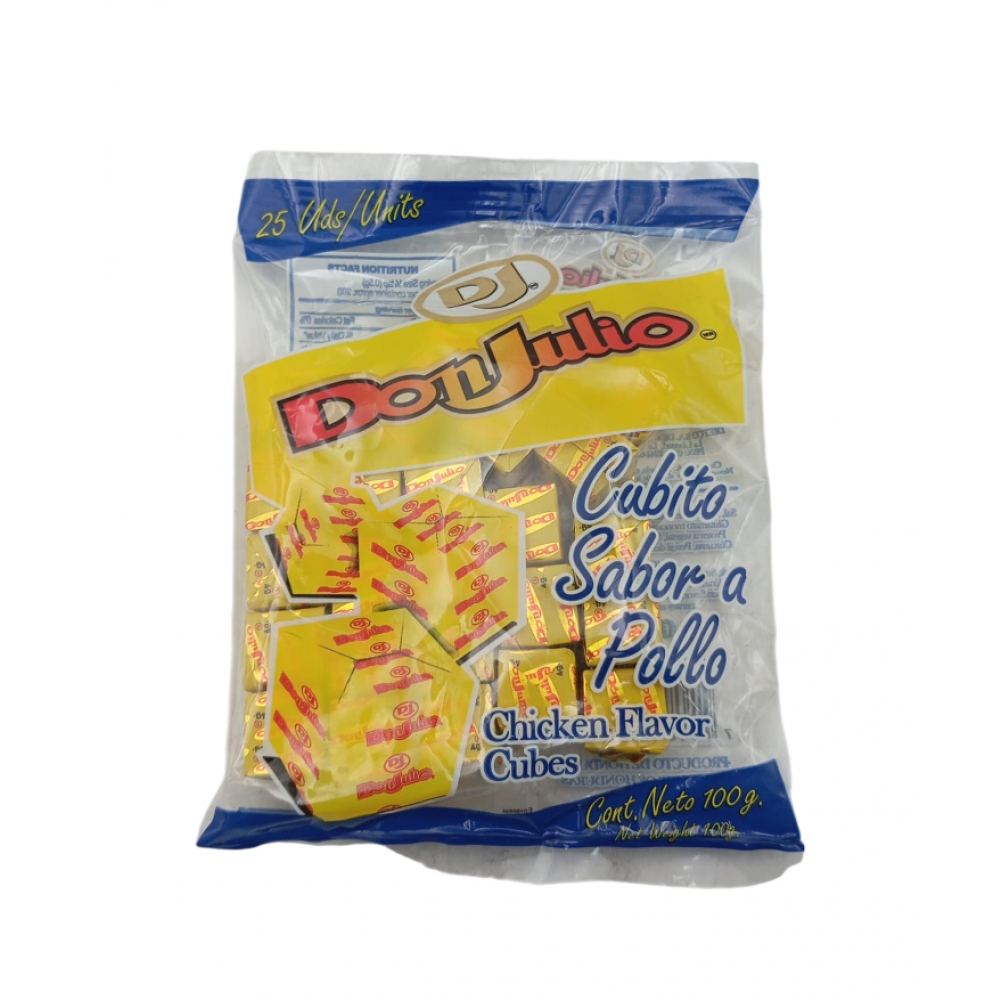 Cubitos con sabor a pollo Don Julio (100 g / 3.52 oz)