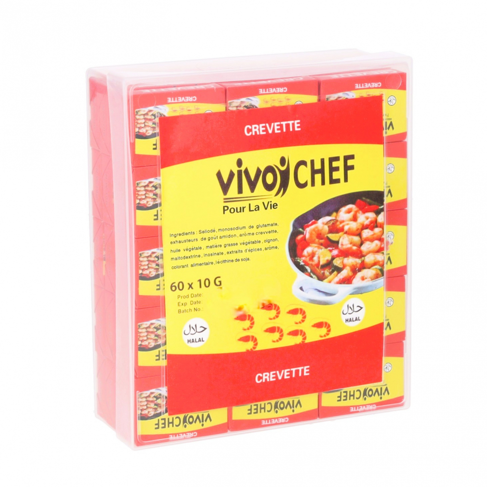 Cubitos concentrados sabor a camarón Vivo Chef (60 x 10 g)