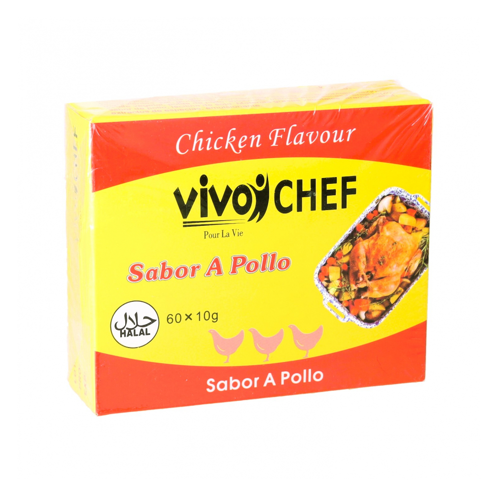 Cubitos concentrados sabor a pollo Vivo Chef (60 x 10 g)