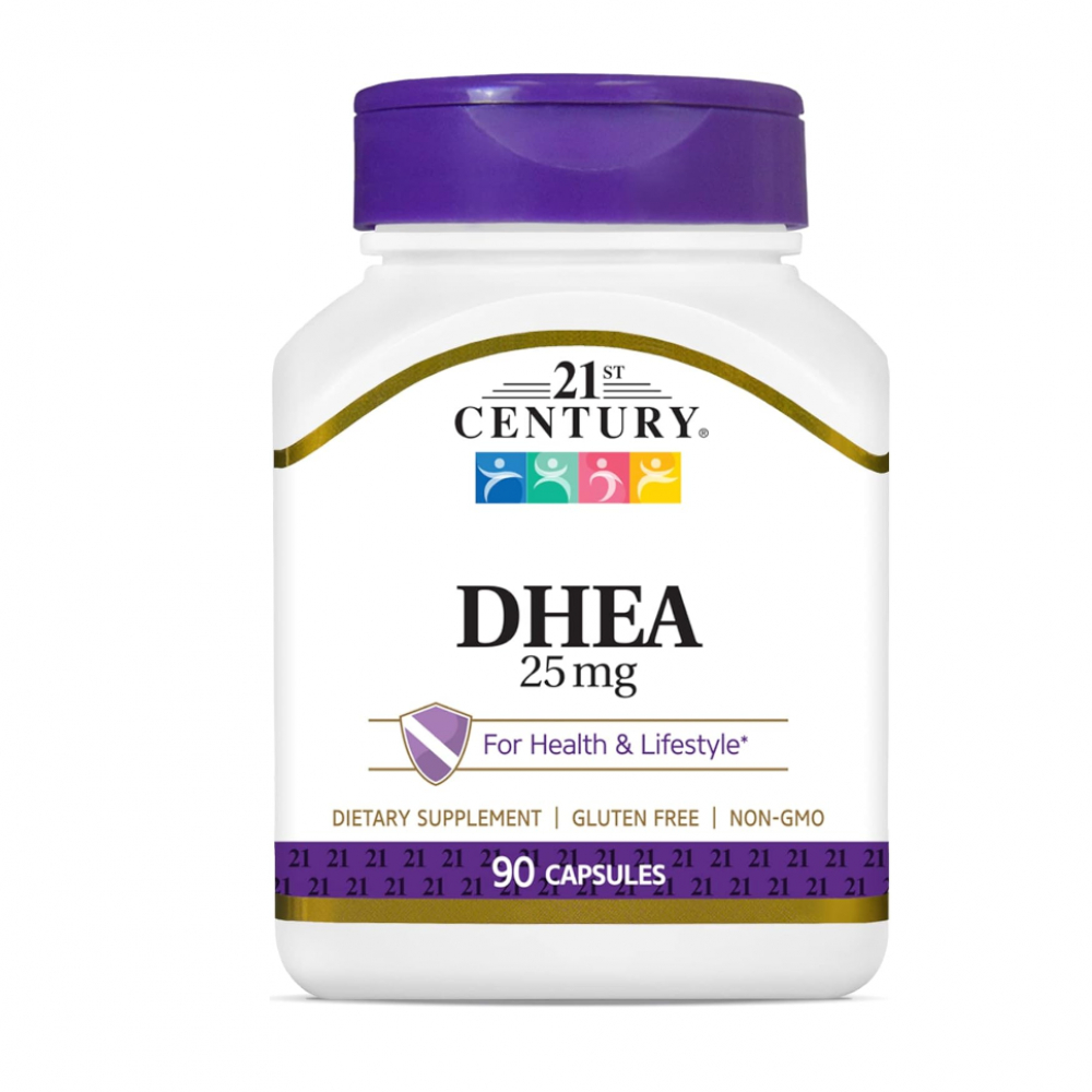 DHEA. Dehidroepiandrosterona 25 mg 21st Century (90 cápsulas)