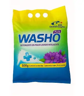 Detergente de Lavar en Polvo (500 g) WASHO PLUS