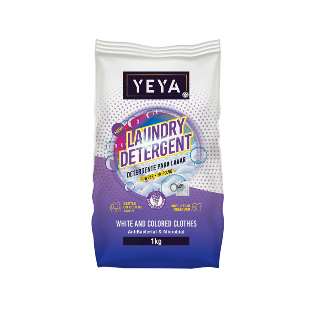 Detergente en polvo con aroma a lavanda Yeya (1 kg / 2.2 lb)