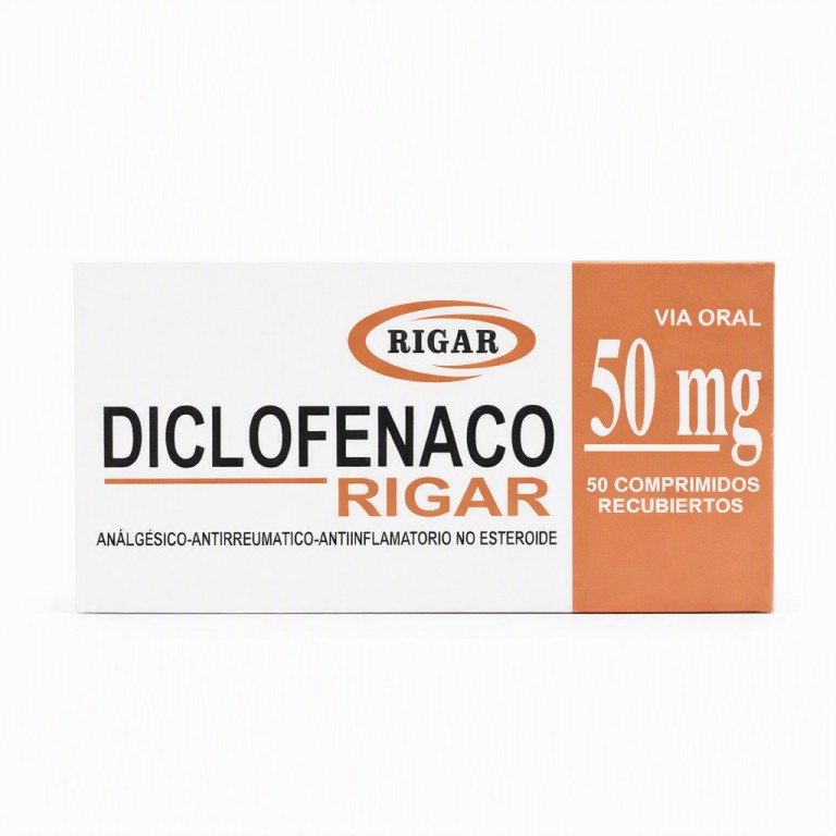Diclofenaco (Blíster de 10 tabletas recubiertas x 50mg) RIGAR