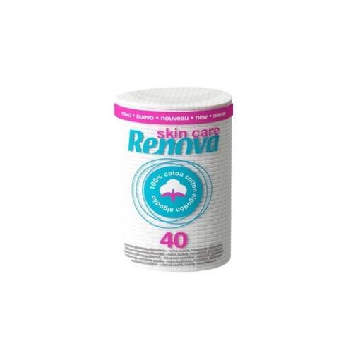 Discos de Algodón Desmaquillador Skin Care Mini (40u)  RENOVA