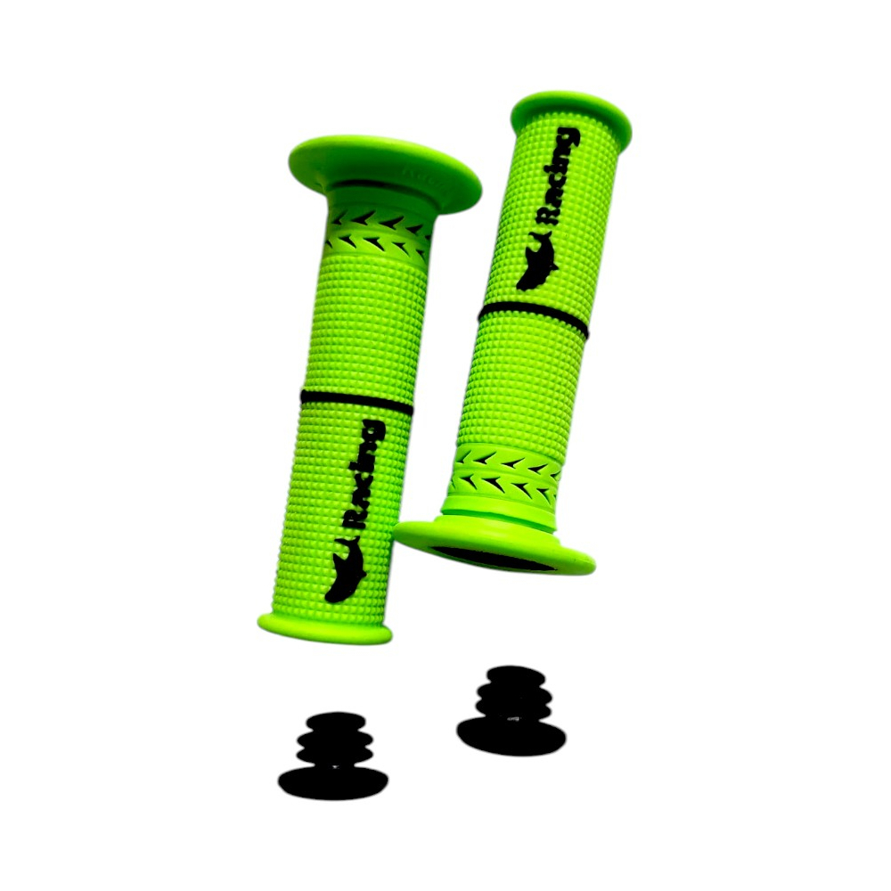 Empuñadura verde para moto Racing