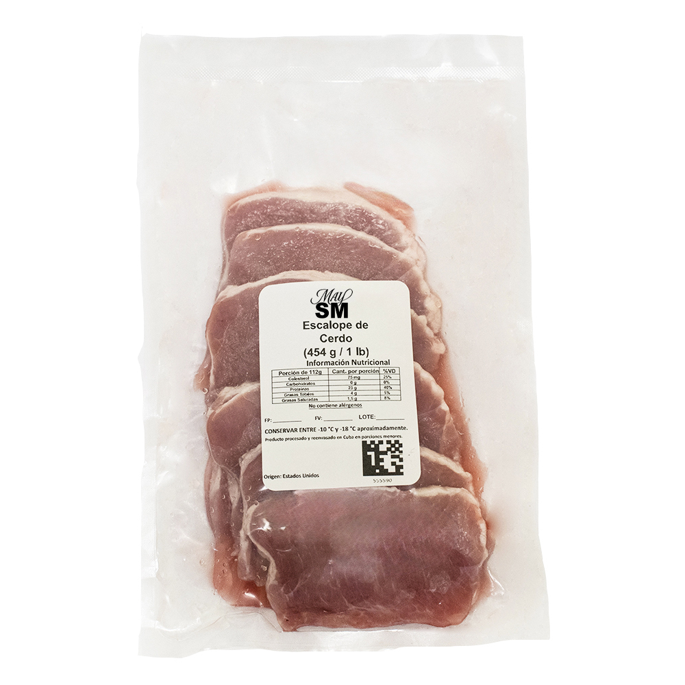 Escalope de cerdo (454 g / 1 lb)