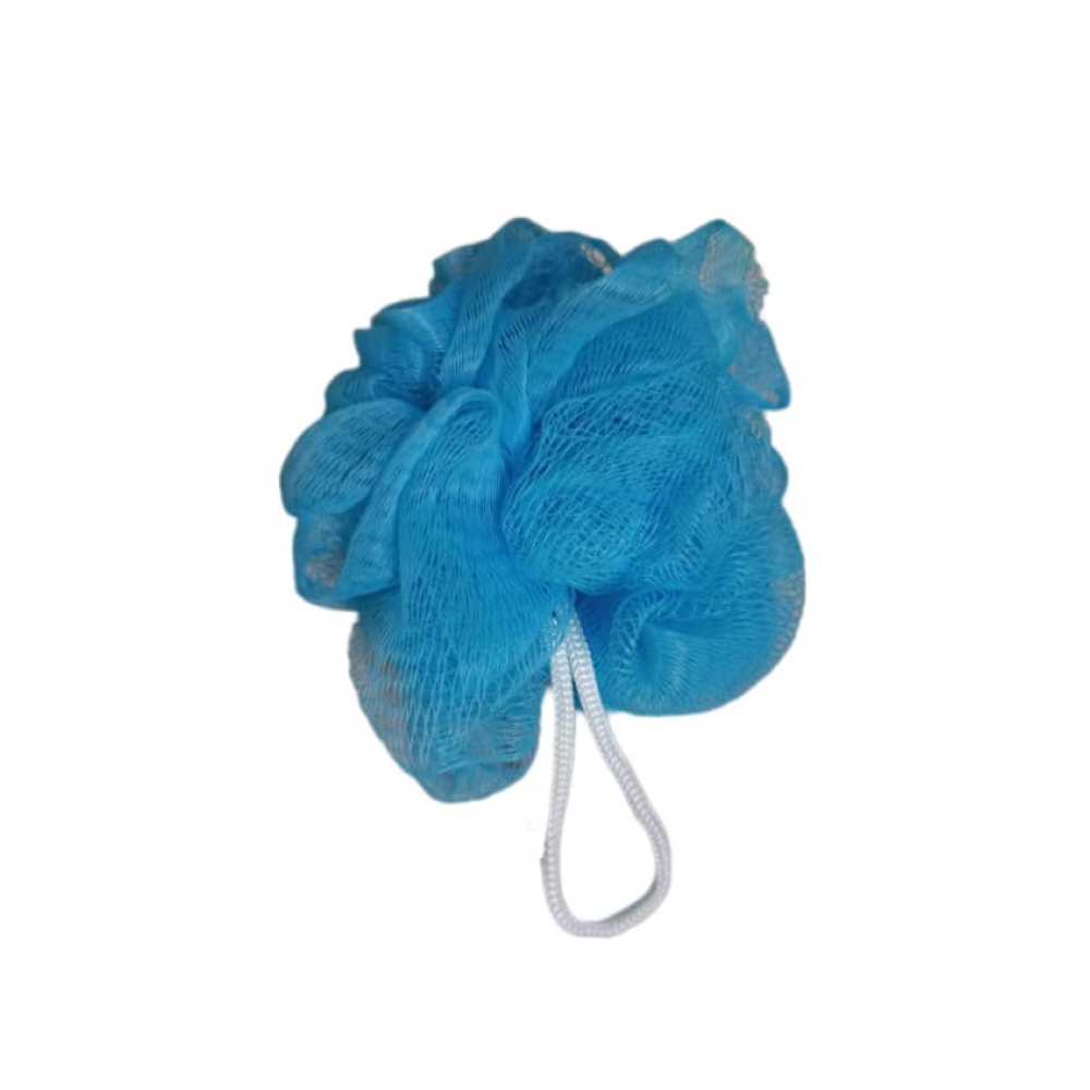 Esponja de baño exfoliante color azul