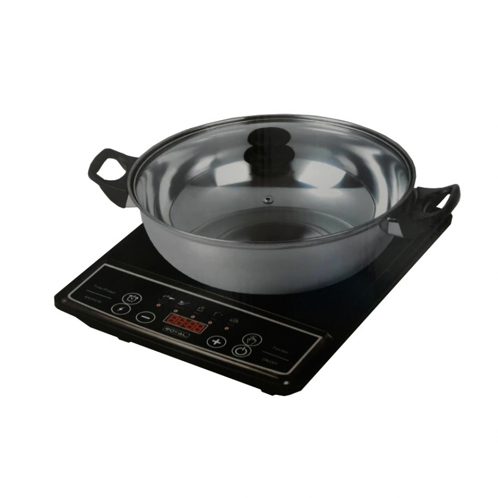 Estufa de inducción y sartén Royal REI1300