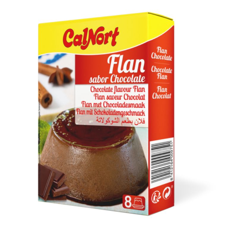 Flan Sabor Chocolate Display (2x65g) CALNORT