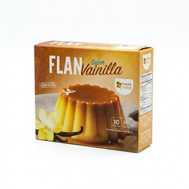Flan de Vainilla (90g) MACROFOOD