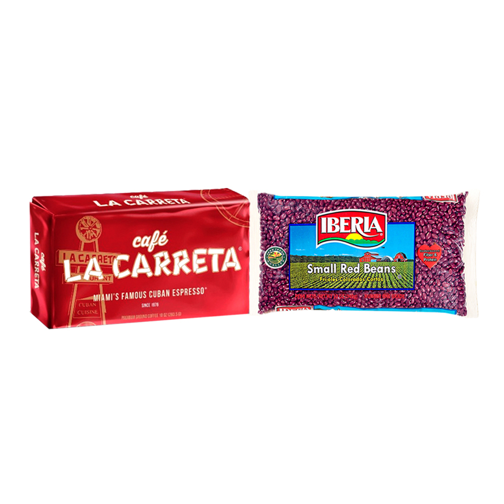 Frijoles colorados cortos + Café espresso La Carreta