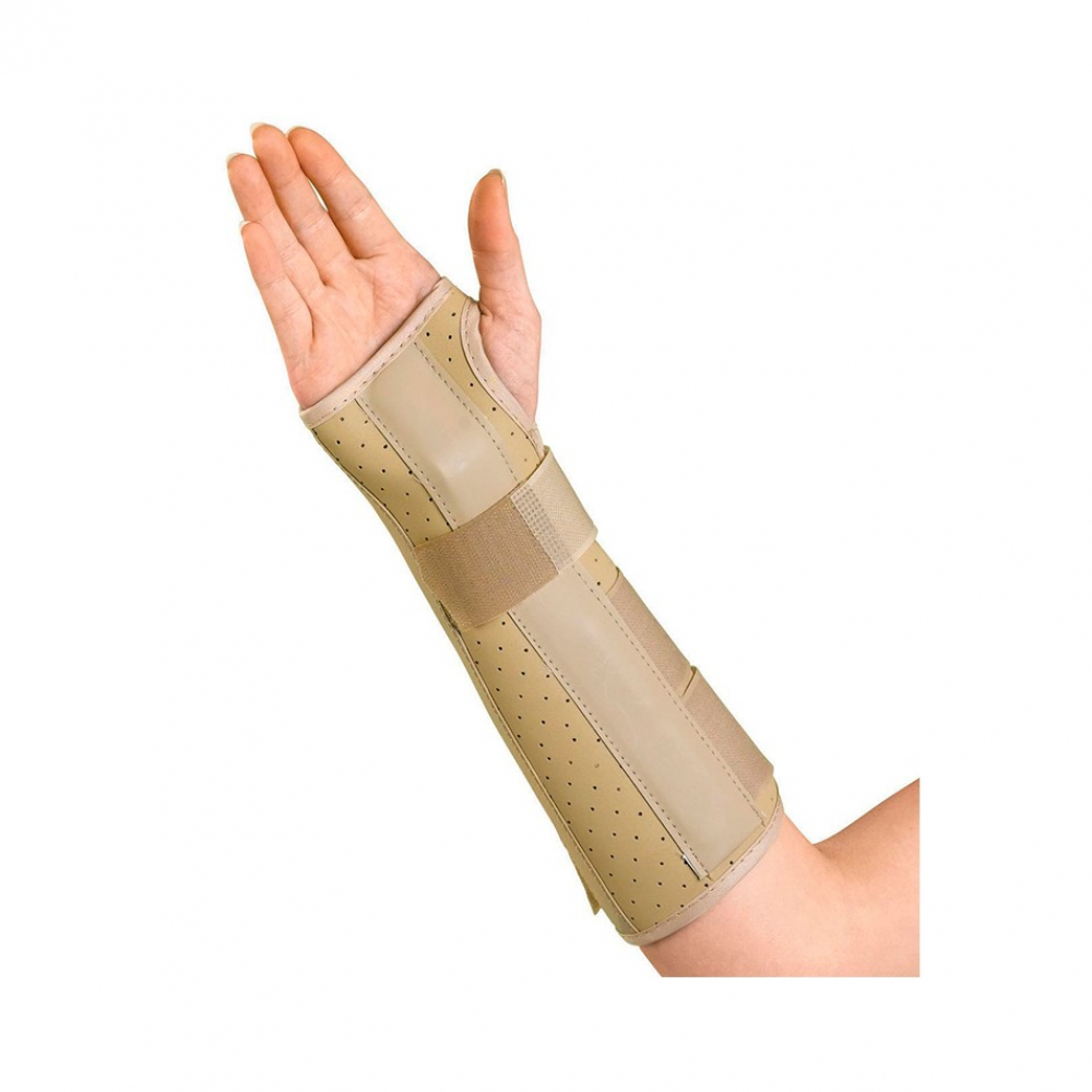 Férula de vinilo para muñeca y antebrazo derecho (talla XL)