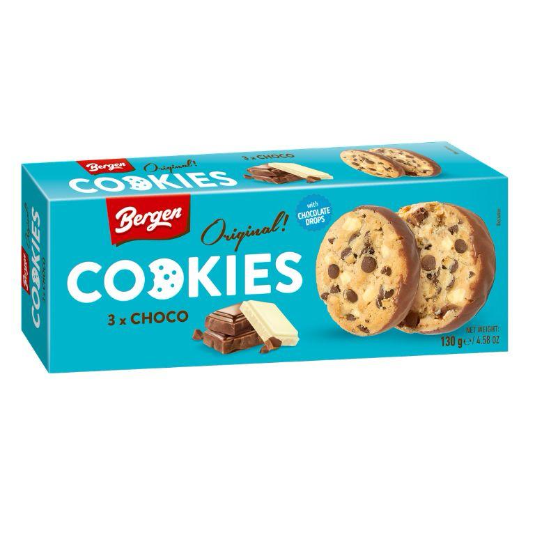 GALLETAS TRIPLE CHOCOLATE 130 G BERGEN