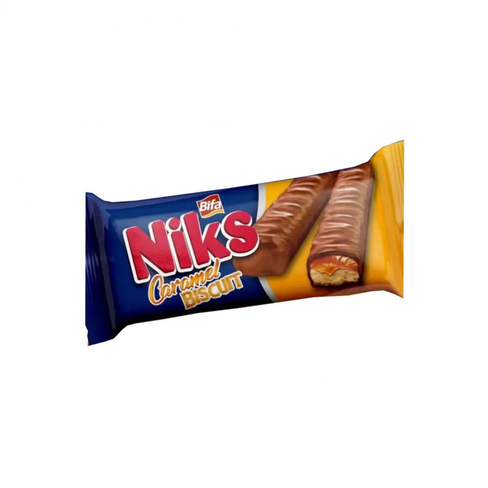 Galleta de caramelo recubierta de chocolate Niks Bifa (41 g / 1.44 oz)
