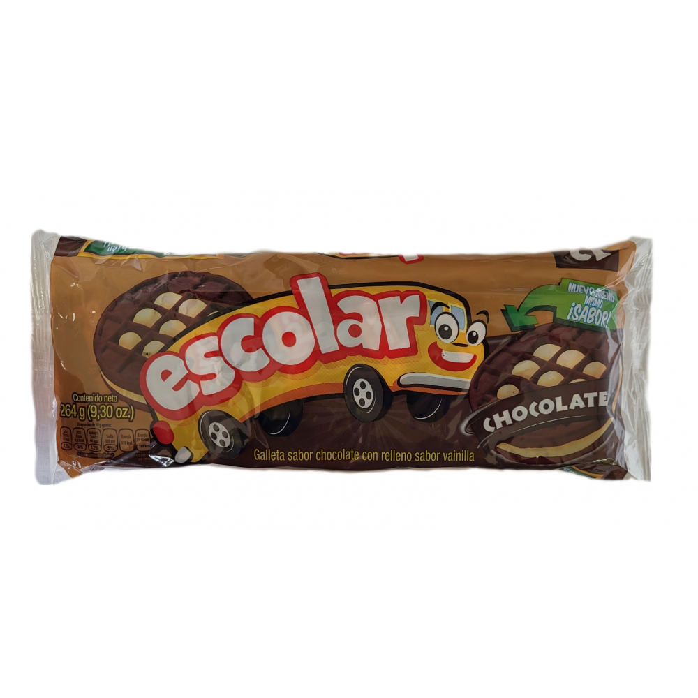 Galleta de chocolate con relleno sabor a vainilla Escolar (264 g / 9.30 oz)