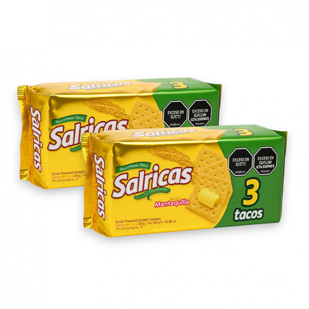Galleta salada sabor mantequilla Salrica (2 x 300 g / 10.58 oz)