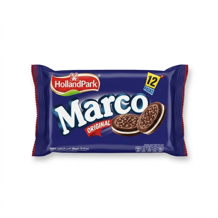 Galletas con Crema de Vainilla Marco (12u x 30g) HOLLANDPARK