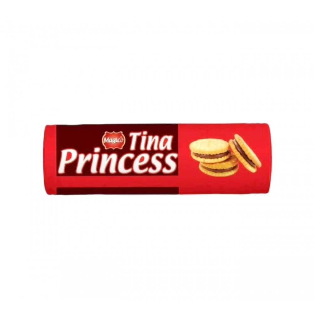 Galletas con crema sabor chocolate Tina Princess (125 g / 4.4 oz)