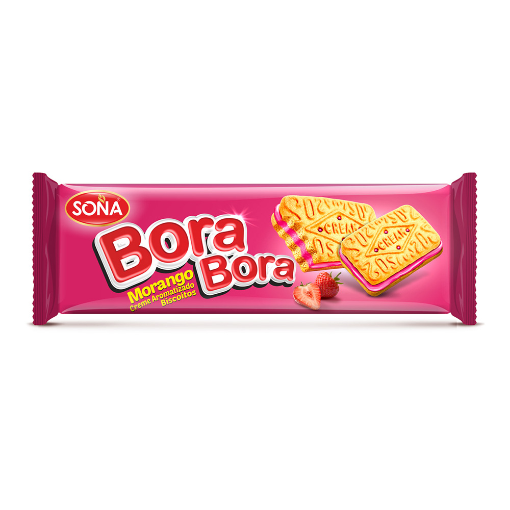 Galletas con crema sabor fresa Bora Bora Holland Park (78 g / 2.75 oz)