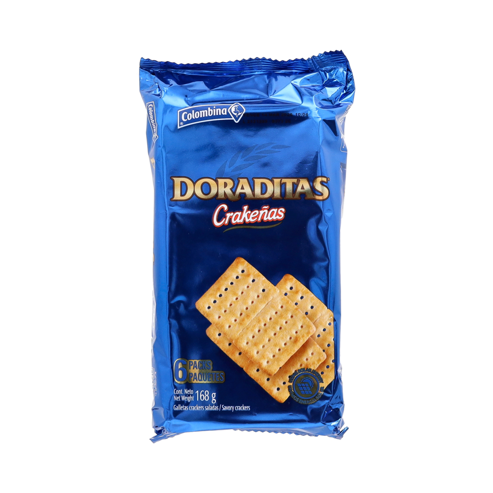 Galletas saladas Doraditas Crakeñas Colombina (168 g / 5.92 oz)