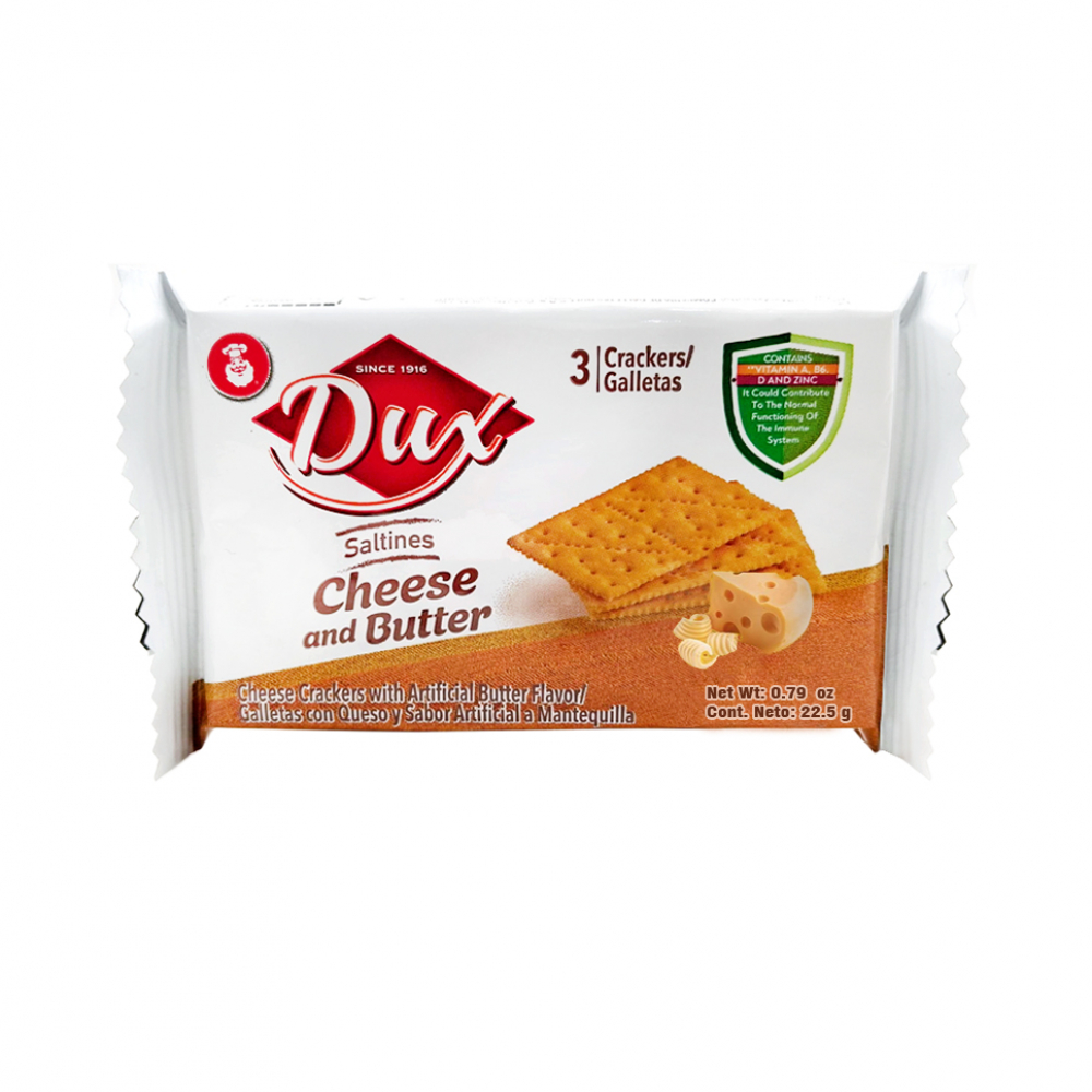 Galletas saladas sabor queso y mantequilla Saltines Dux Noel (22.5 g)