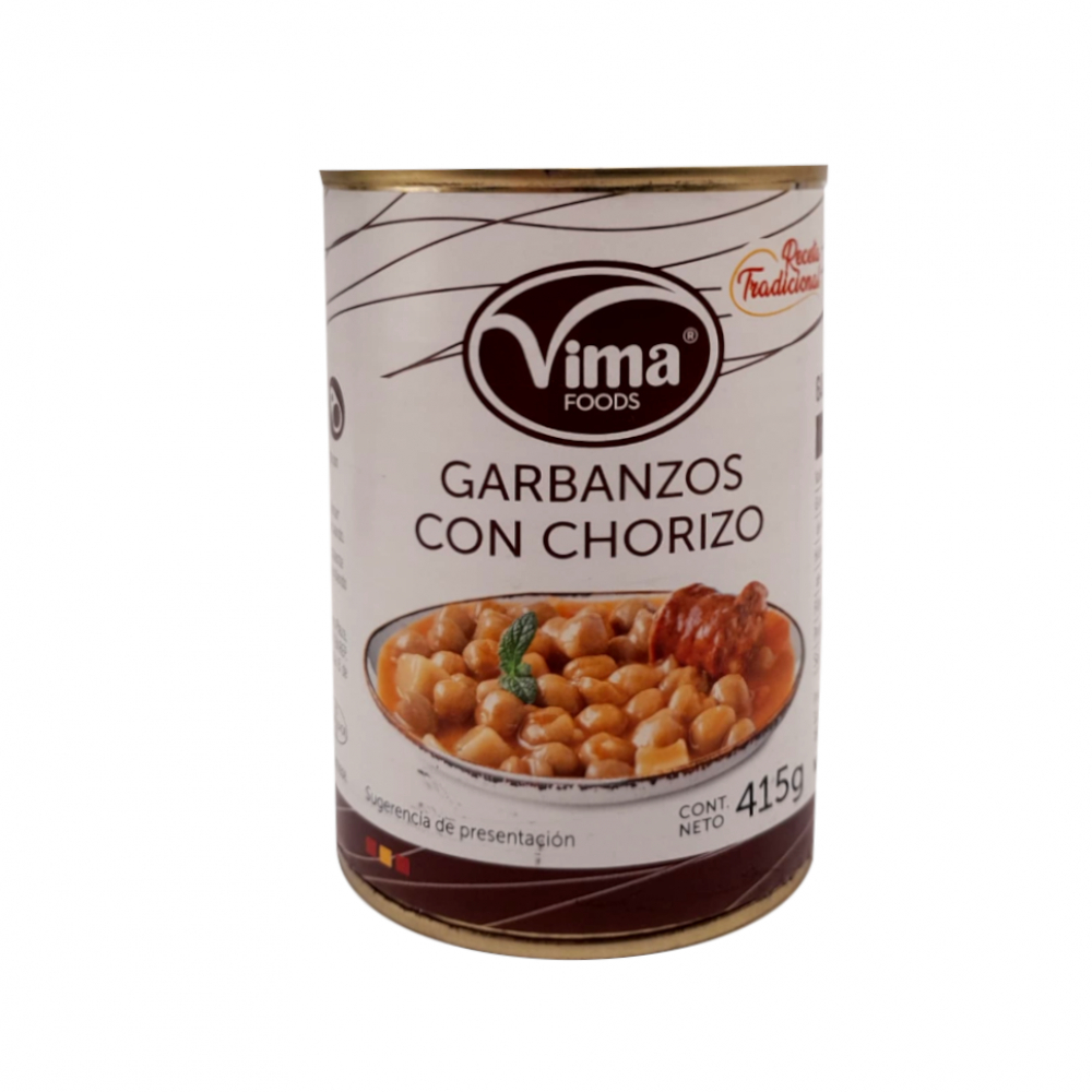 Garbanzos con chorizo Vima Foods (415 g / 14.64 oz)