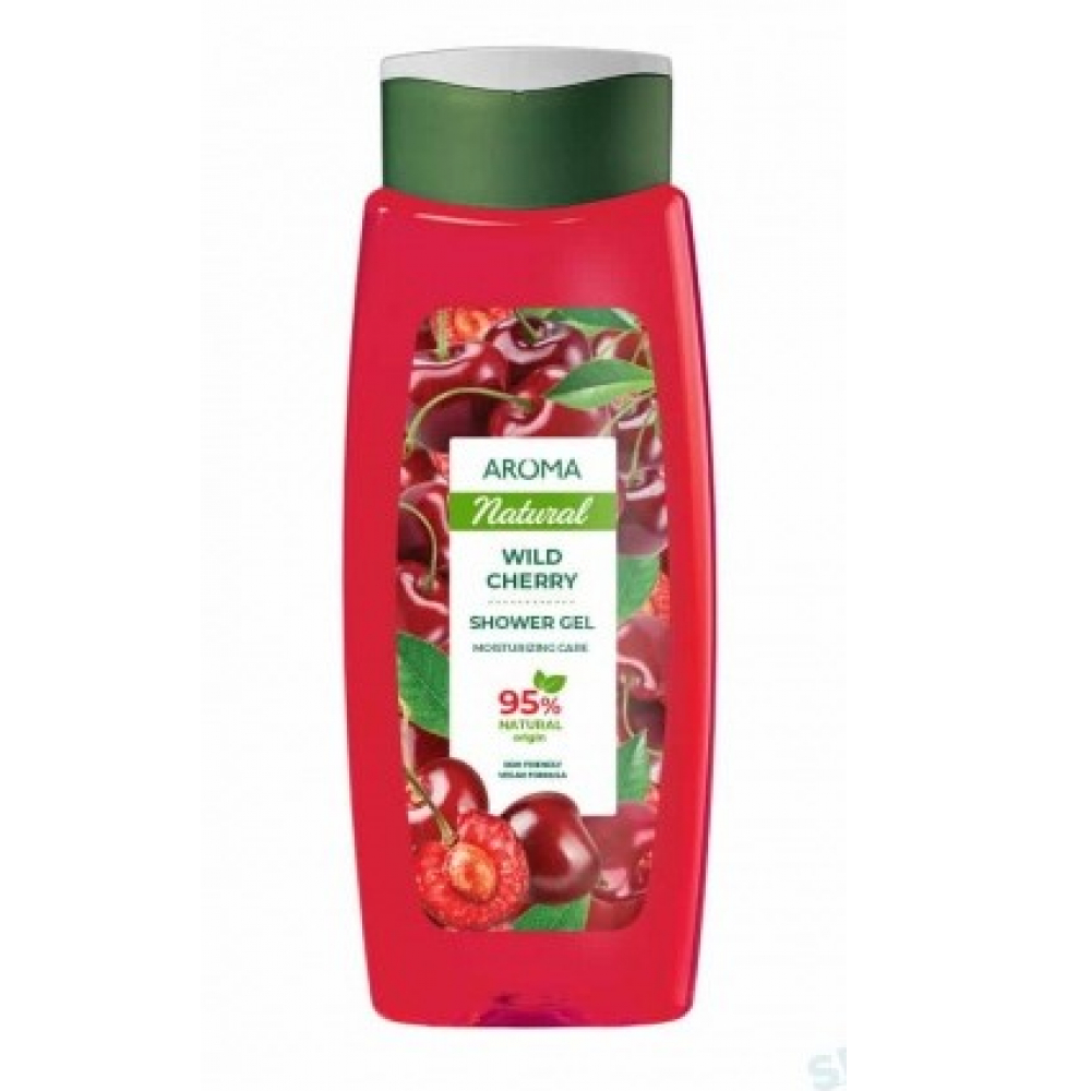 Gel de baño con extracto de cereza silvestre Aroma Natural (400 ml)