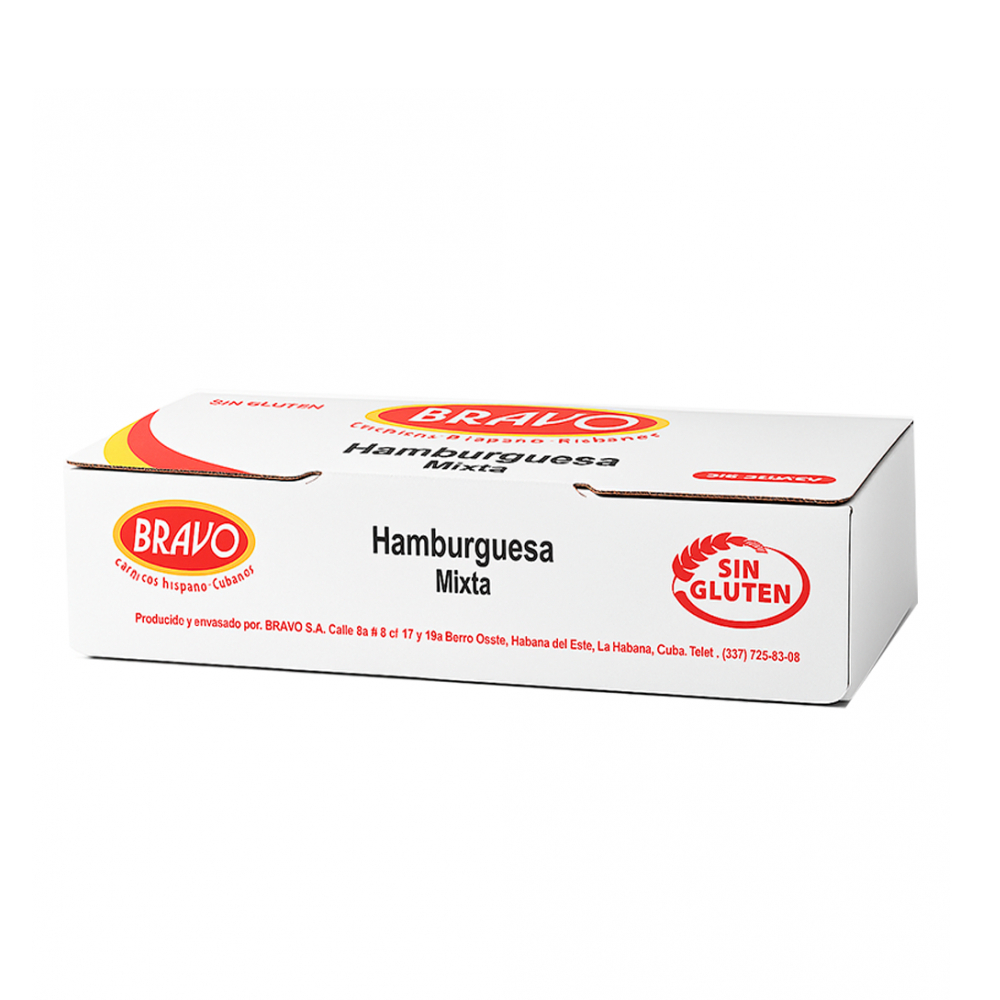 Hamburguesa mixta de cerdo y ave Bravo (1.14 kg / 2.51 lb)