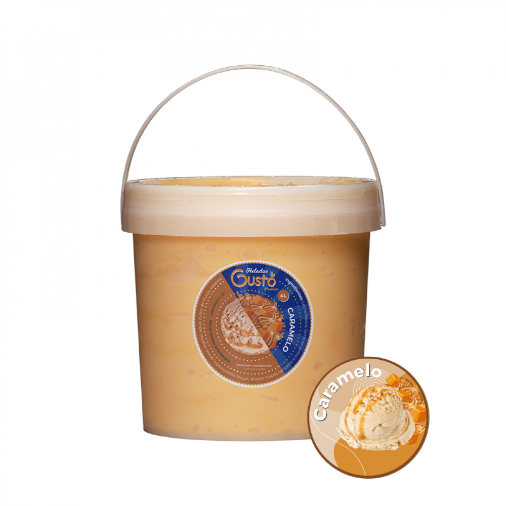 Helado de crema sabor caramelo Gustó Premium (2 L)